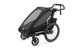 THULE Chariot Sport 1 Midnight Black dětský vozík + kočárkový set